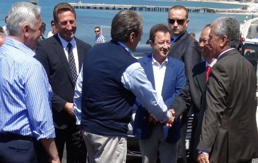 阿尔巴尼亚总理萨利.贝里沙与廖世明董事长
